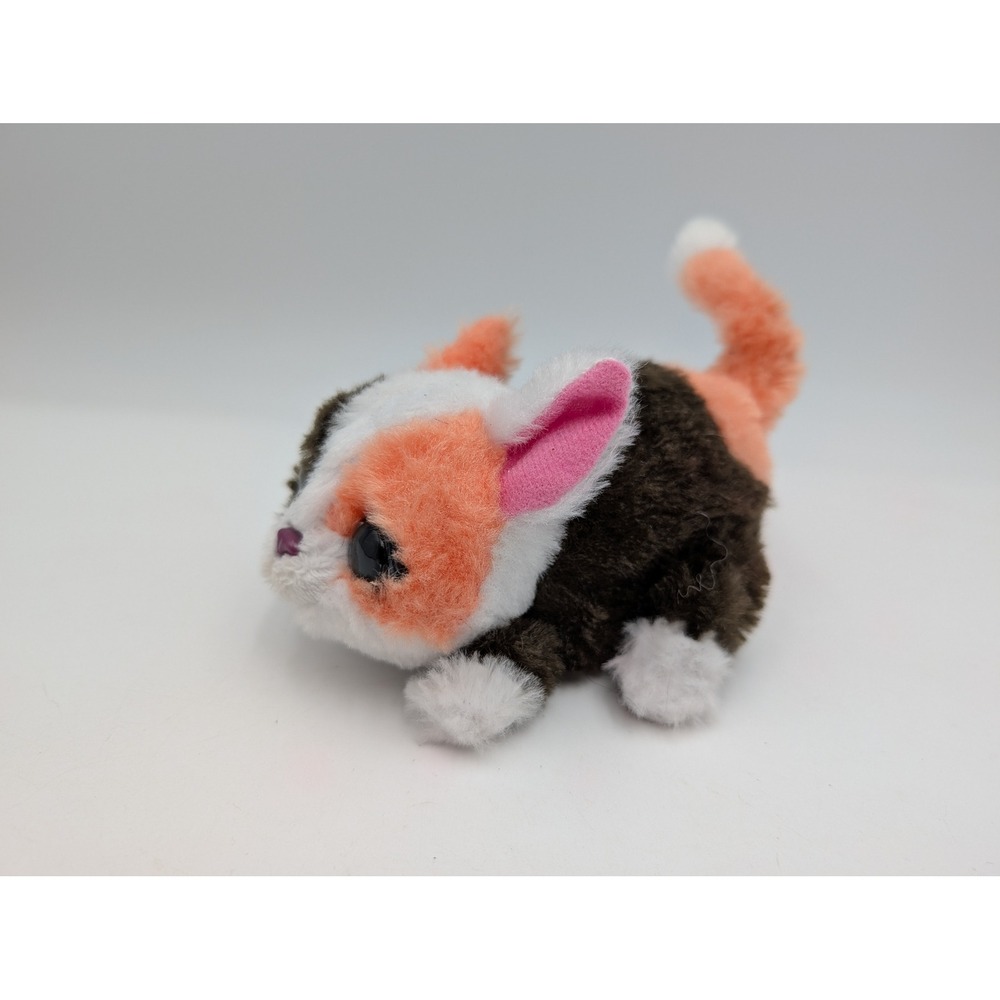 Hasbro Furreal My Minis Kitty Calico Cat Brown Orange White Plush Toy